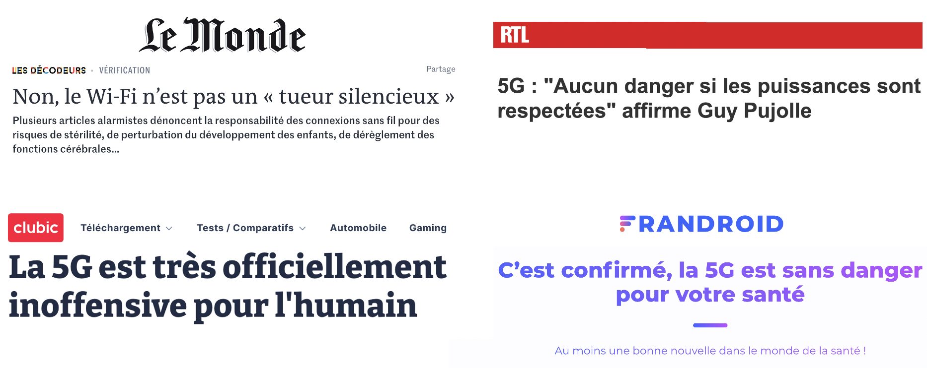 titres journaux 5g