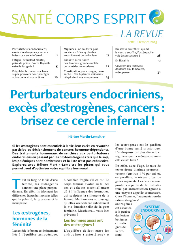 Cancers hormono-dépendants : protégez-vous en régulant vos hormones !