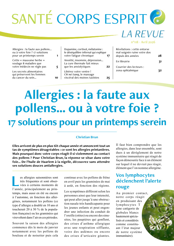 Allergies : la faute aux pollens… ou à votre foie ? 17 solutions pour un printemps serein