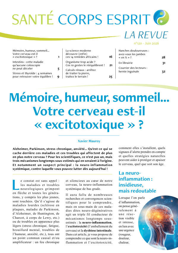 Mémoire, humeur, sommeil… Votre cerveau est-il « excitotoxique » ?
